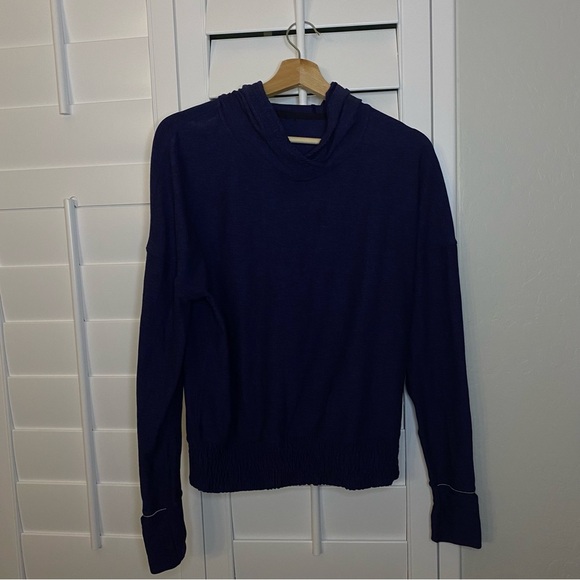 Lululemon Lead The Pack Hoodie Sweatshirt Heathered Stony Grape/Blue size 6 - Picture 1 of 8